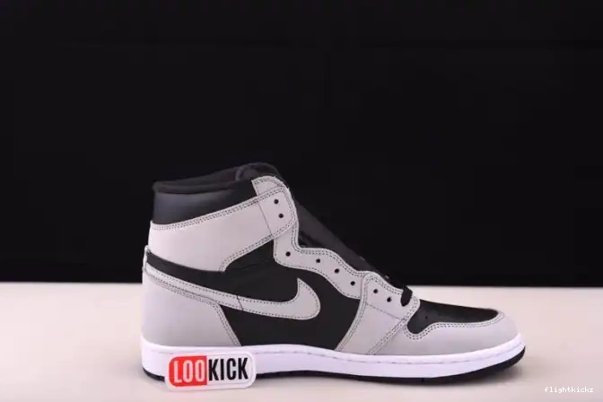 White Grey 1 Jordan Light Smoke Air 555088-035 High Retro Black 0605